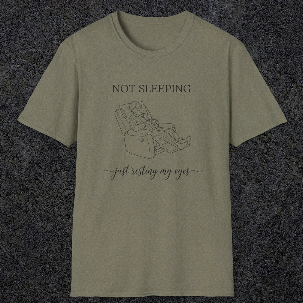 0073 Not sleeping just resting my eyes | Funny Dad T-Shirt | RustyDad