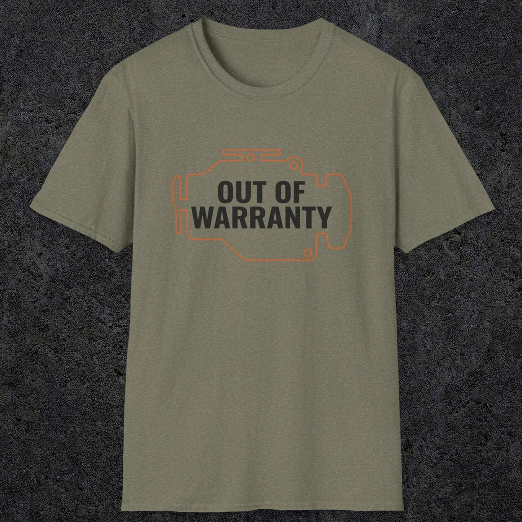 0083 Out of warranty | Funny Dad T-Shirt | RustyDad
