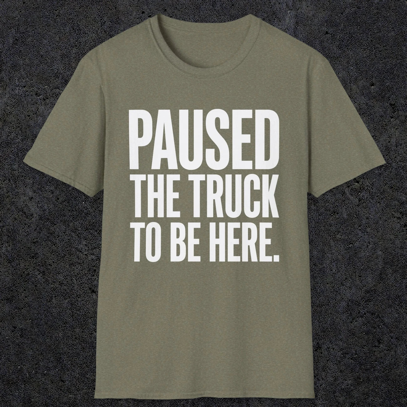 0343 Paused The Truck To Be Here | Funny Dad T-Shirt | RustyDad