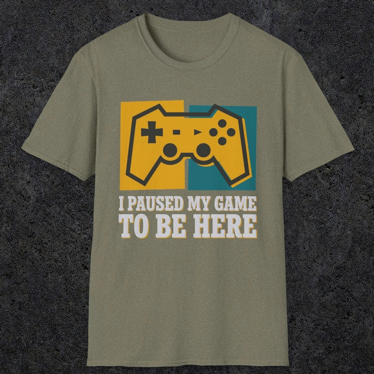 0375 I Paused My Game To Be Here | Funny Dad T-Shirt | RustyDad
