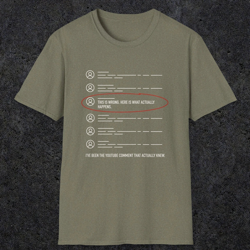0158 Ive Been The Youtube Comment That Actually Knew | Funny Dad T-Shirt | RustyDad
