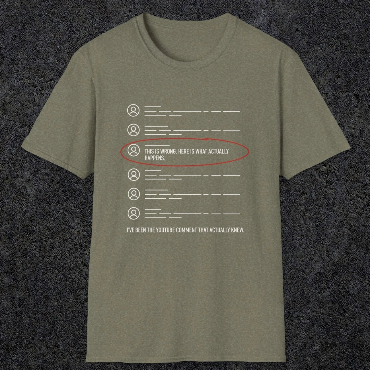 0158 Ive Been The Youtube Comment That Actually Knew | Funny Dad T-Shirt | RustyDad