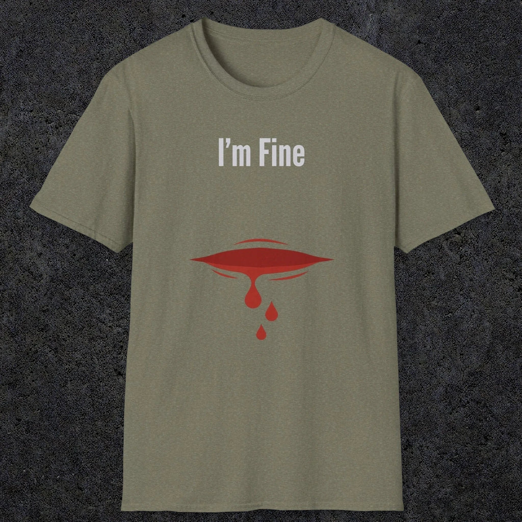 0485 I'M Fine | Funny Dad T-Shirt | RustyDad
