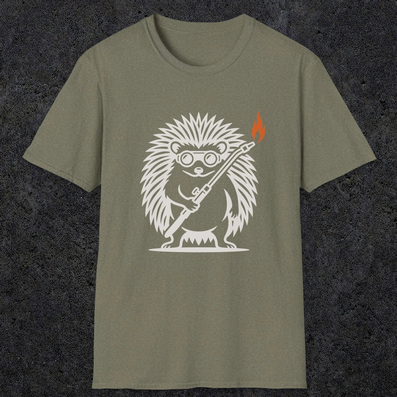 0629 Hedgehog Welder | Funny Dad T-Shirt | RustyDad