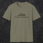 078 The lawn is my resume | Funny Dad T-Shirt | RustyDad