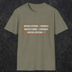 145 Unofficial Electrician Plumber Everything | Funny Dad T-Shirt | RustyDad