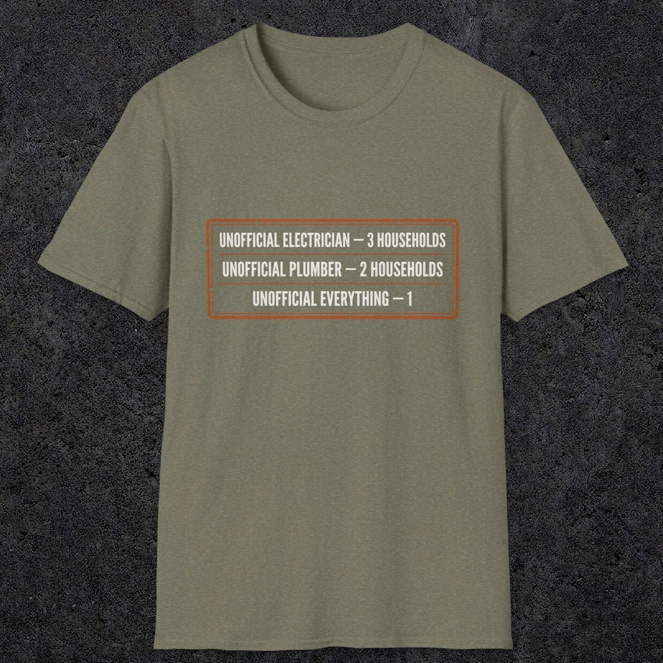 145 Unofficial Electrician Plumber Everything | Funny Dad T-Shirt | RustyDad