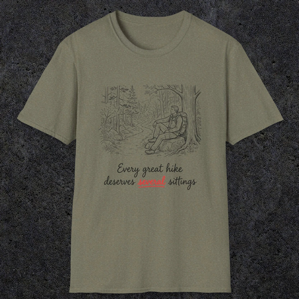 0116 Every great hike deserves several sittings | Funny Dad T-Shirt | RustyDad