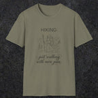 0104 Hiking: just walking with more pain | Funny Dad T-Shirt | RustyDad