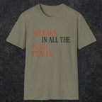 0044 Squeaks in all the right places | Funny Dad T-Shirt | RustyDad