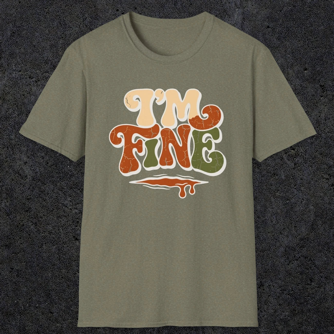 0487 I'M Fine | Funny Dad T-Shirt | RustyDad