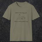0111 Born to hike they said, forced to catch my breath i say | Funny Dad T-Shirt | RustyDad