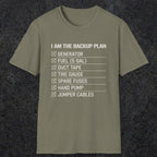0094 I Am The Backup Plan | Funny Dad T-Shirt | RustyDad