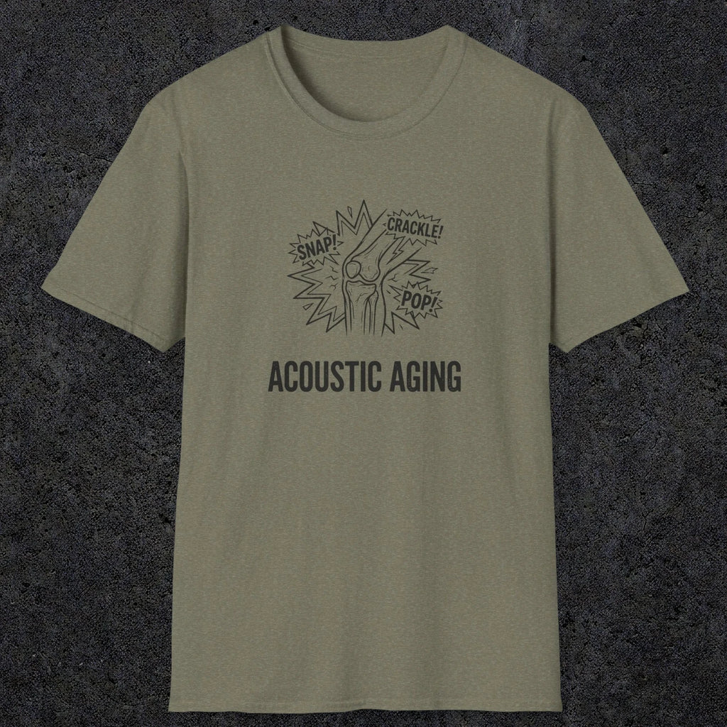 051 Acoustic Aging Snap Crackle Pop | Funny Dad T-Shirt | RustyDad
