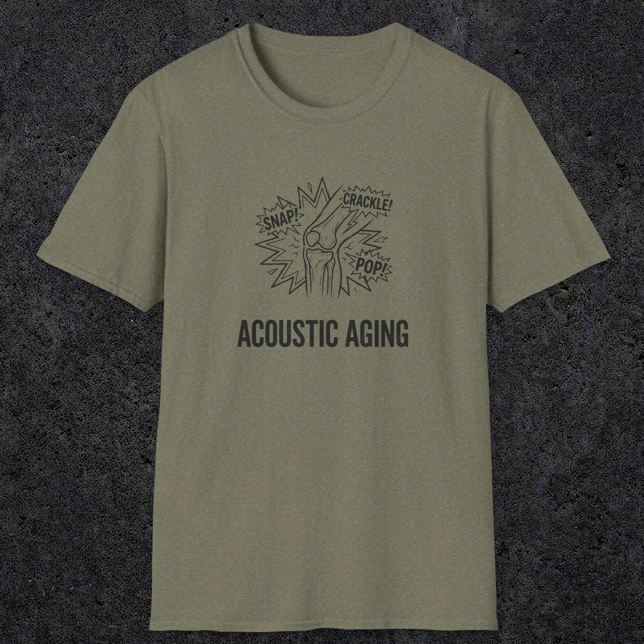 051 Acoustic Aging Snap Crackle Pop | Funny Dad T-Shirt | RustyDad