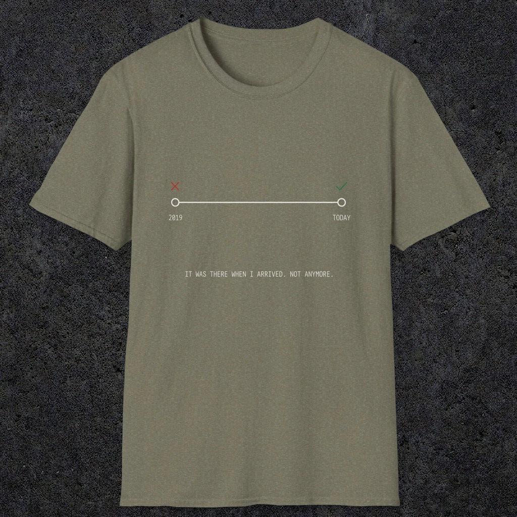 0128 It Was There When I Arrived Not Anymore | Funny Dad T-Shirt | RustyDad