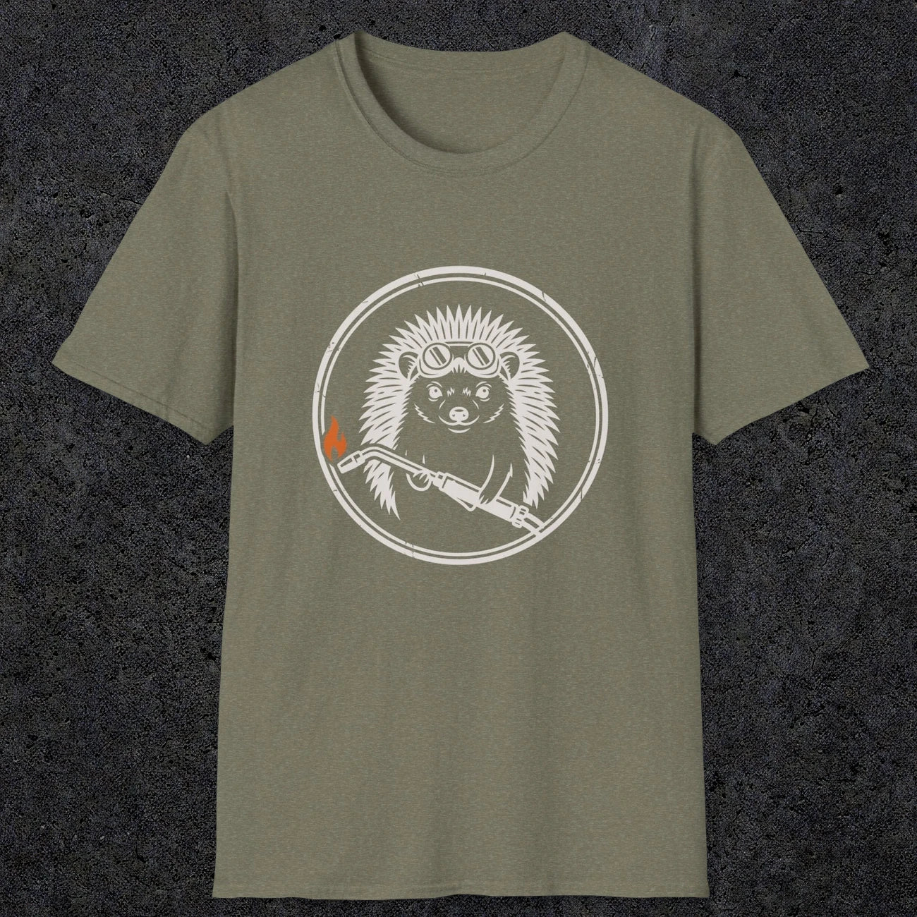 0630 Hedgehog Welder | Funny Dad T-Shirt | RustyDad