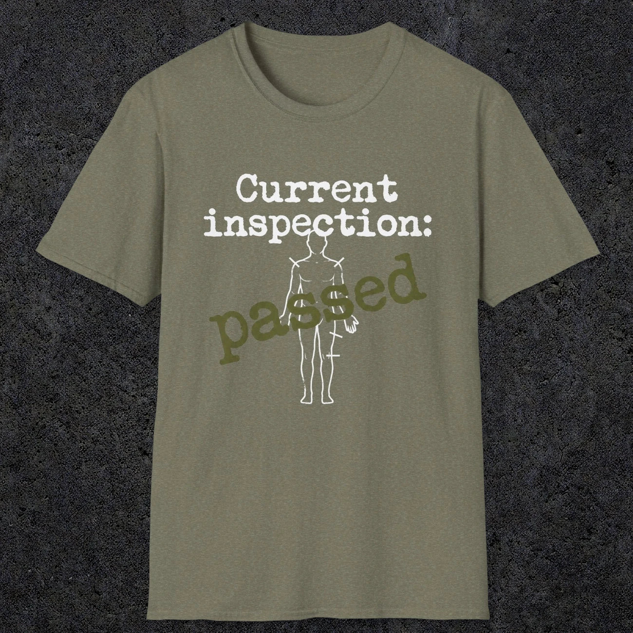 0499 Passed Inspection | Funny Dad T-Shirt | RustyDad
