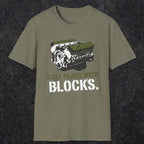 0569 Still Plays With Blocks. | Funny Dad T-Shirt | RustyDad