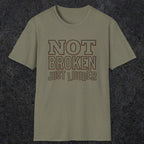 0014 Not broken just louder | Funny Dad T-Shirt | RustyDad