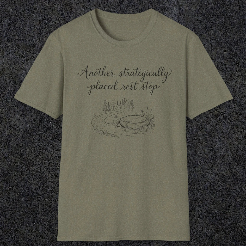 0109 Another strategically placed rest stop | Funny Dad T-Shirt | RustyDad