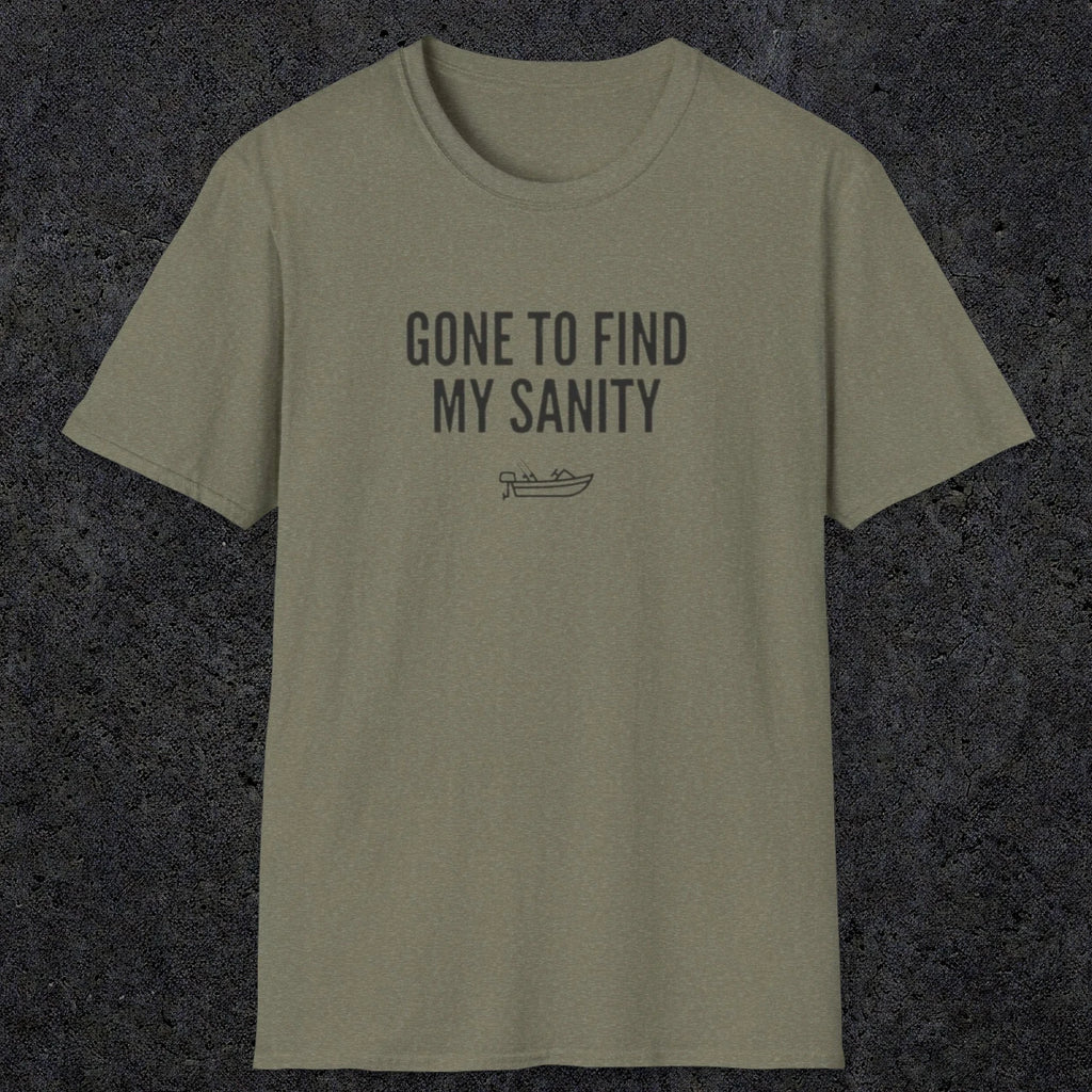 0055 Gone to find my sanity | Funny Dad T-Shirt | RustyDad