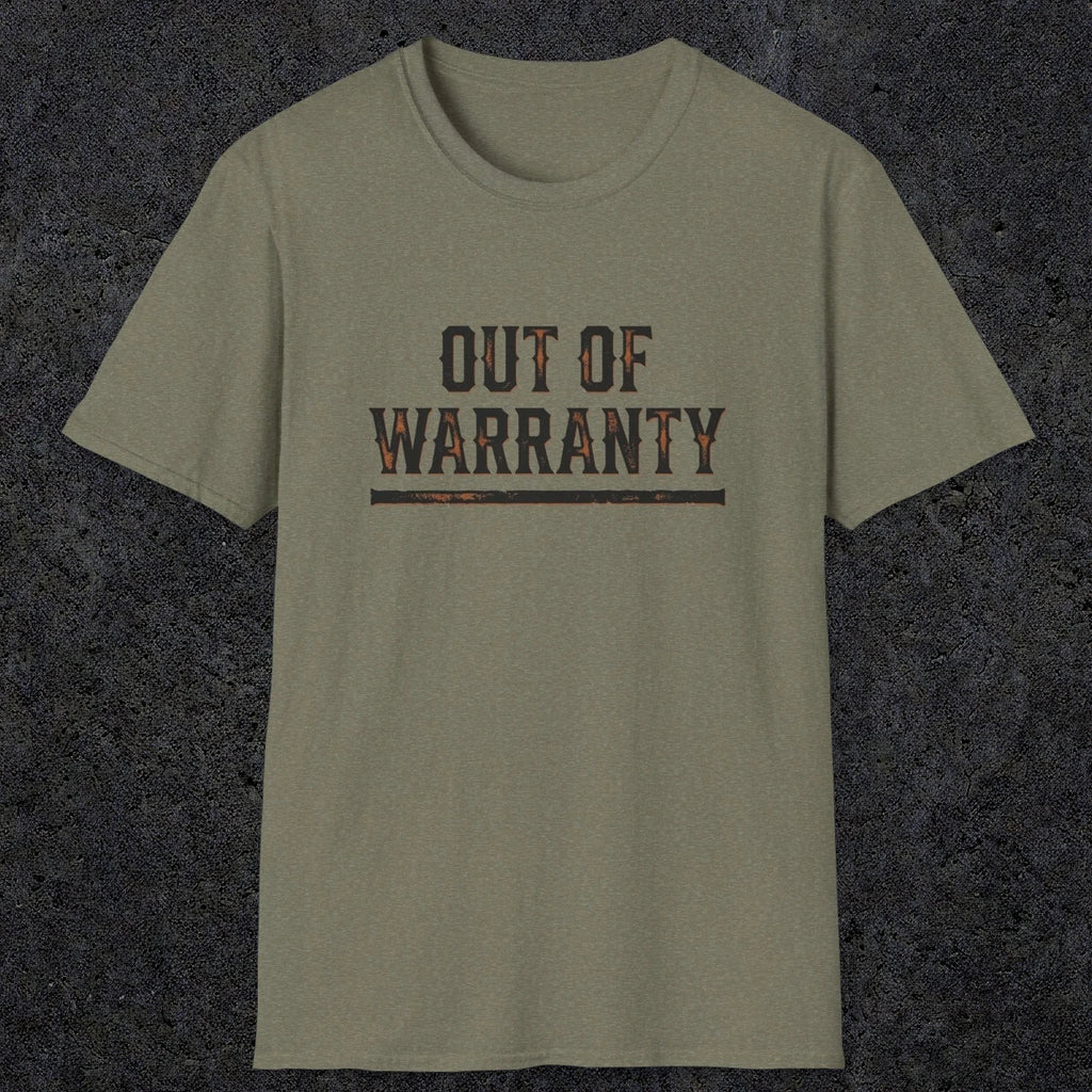 0042 Out of warranty | Funny Dad T-Shirt | RustyDad