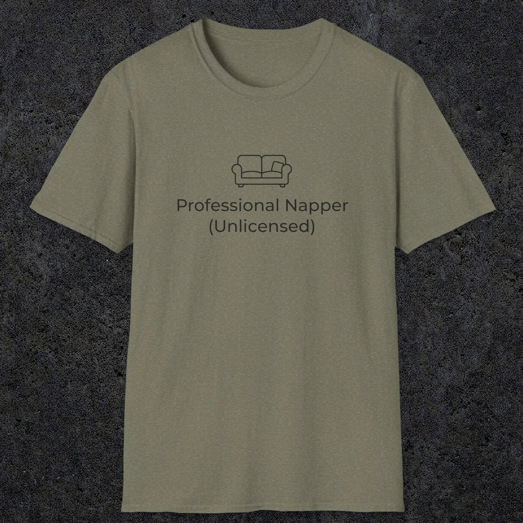055 Professional Napper (Unlicensed) | Funny Dad T-Shirt | RustyDad