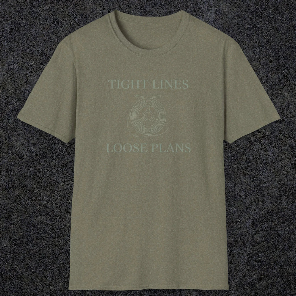 0060 Tight lines loose plans | Funny Dad T-Shirt | RustyDad