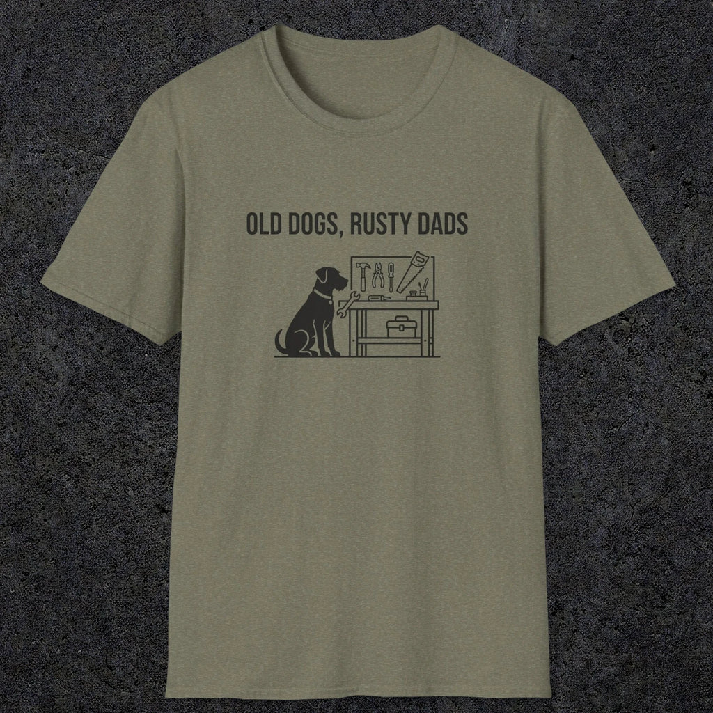 087 Old dogs rusty dads | Funny Dad T-Shirt | RustyDad