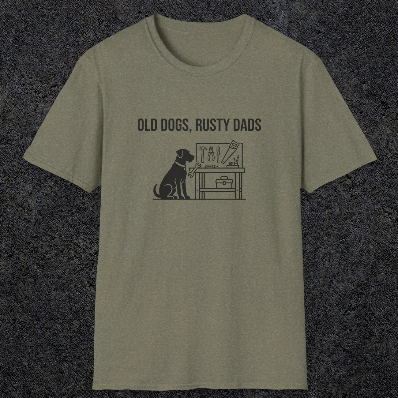 087 Old dogs rusty dads | Funny Dad T-Shirt | RustyDad