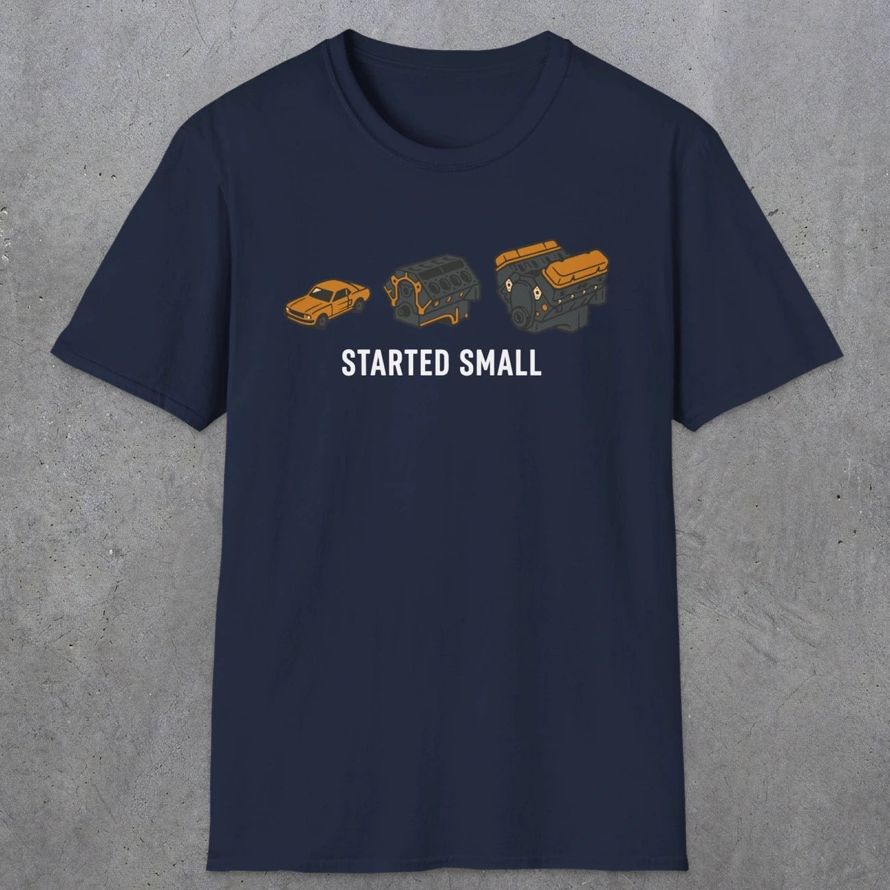 0555 Started Small. | Dad T-Shirt | RustyDad