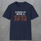0035 Fixed it with a zip tie | Funny Dad T-Shirt | RustyDad