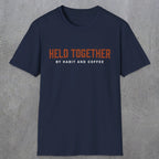 0017 Held together by habit and coffee | Funny Dad T-Shirt | RustyDad