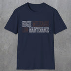 0043 High Mileage Low maintenance | Funny Dad T-Shirt | RustyDad
