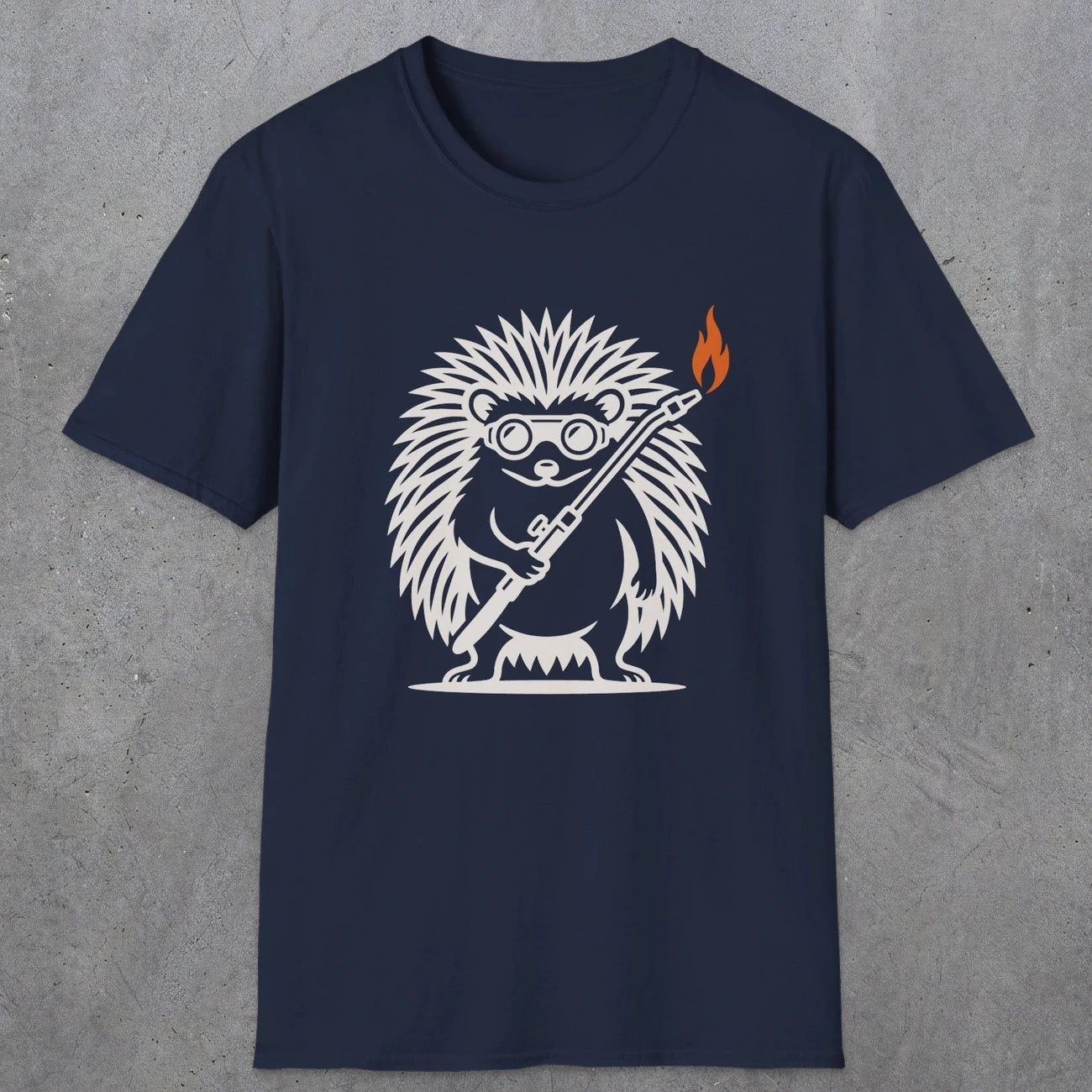 0629 Hedgehog Welder | Funny Dad T-Shirt | RustyDad