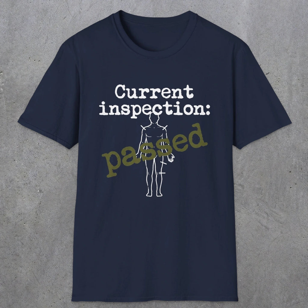 0499 Passed Inspection | Funny Dad T-Shirt | RustyDad