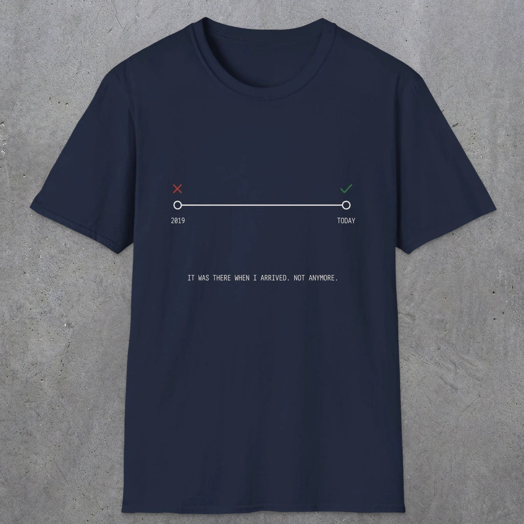 0128 It Was There When I Arrived Not Anymore | Funny Dad T-Shirt | RustyDad
