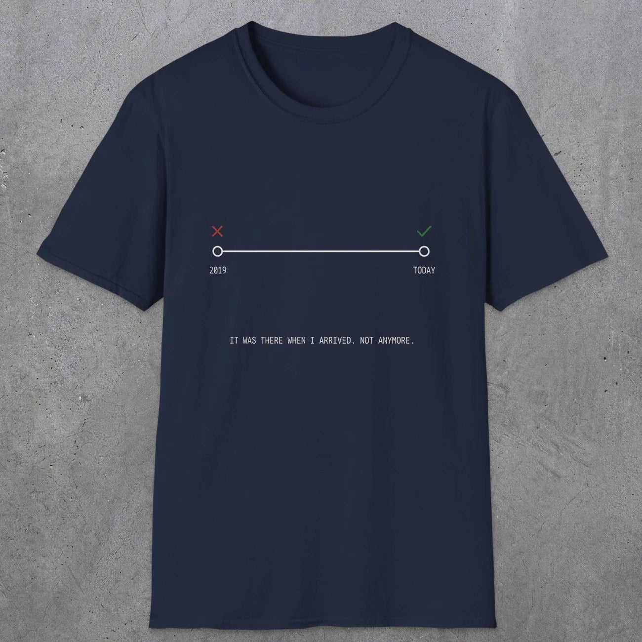 0128 It Was There When I Arrived Not Anymore | Funny Dad T-Shirt | RustyDad