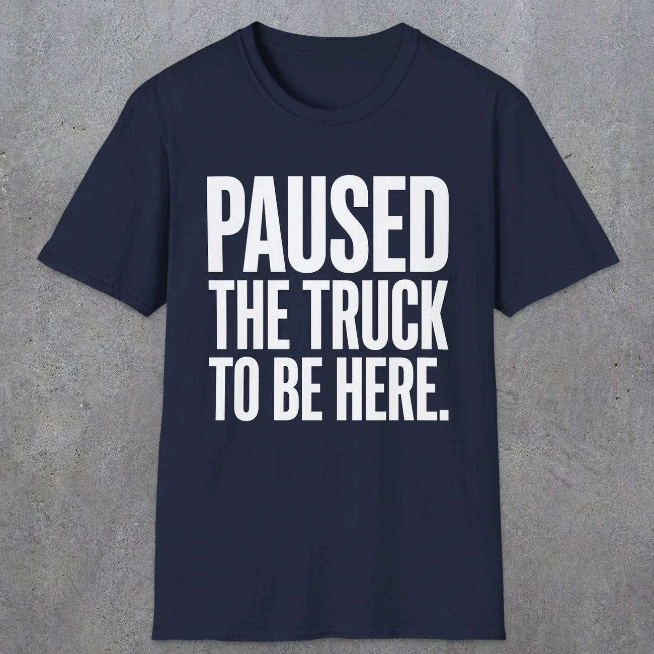 0343 Paused The Truck To Be Here | Funny Dad T-Shirt | RustyDad