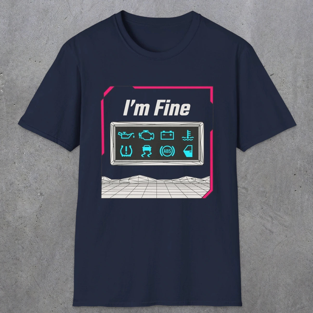 0494 I'M Fine | Funny Dad T-Shirt | RustyDad