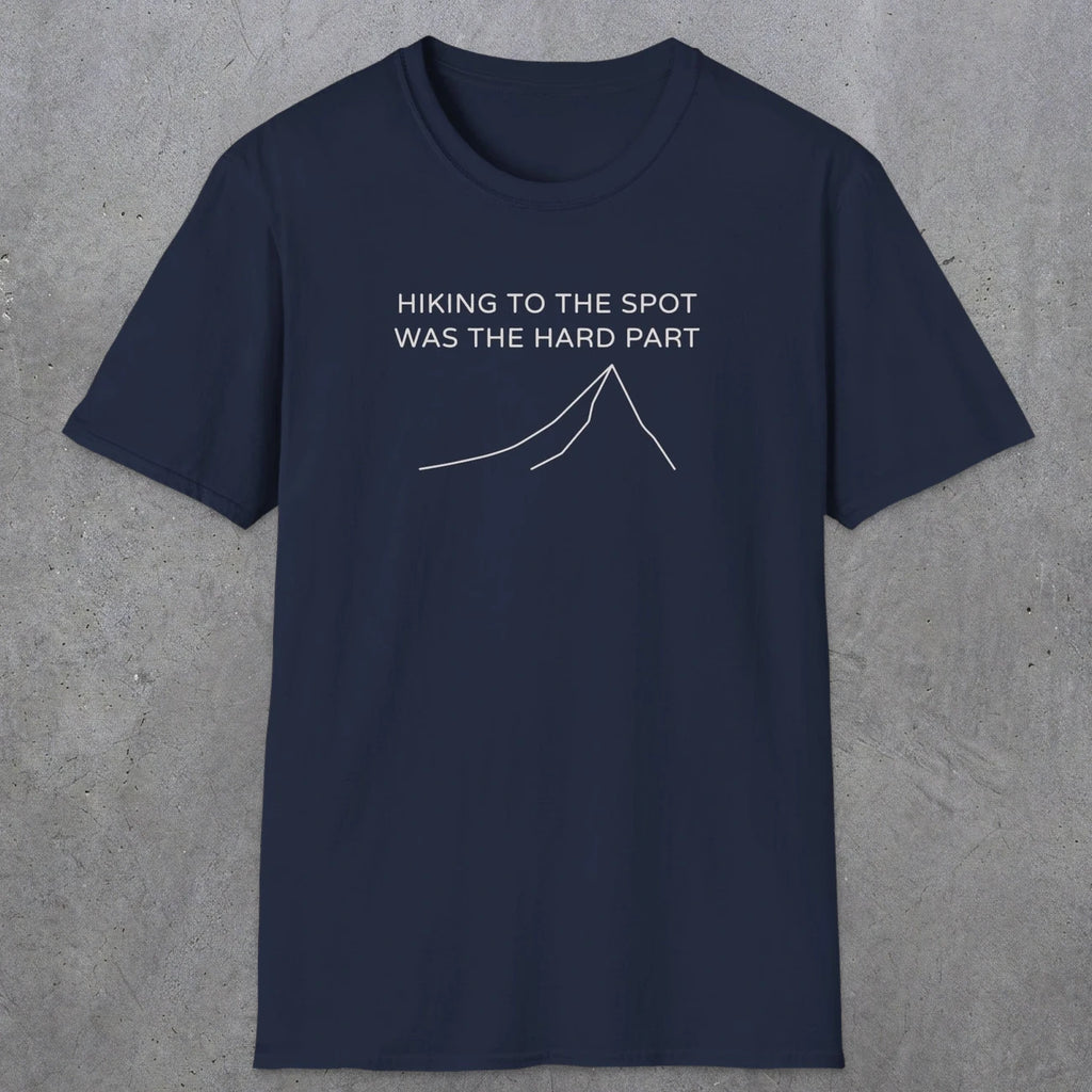0679 Hiking To The Spot | Funny Dad T-Shirt | RustyDad