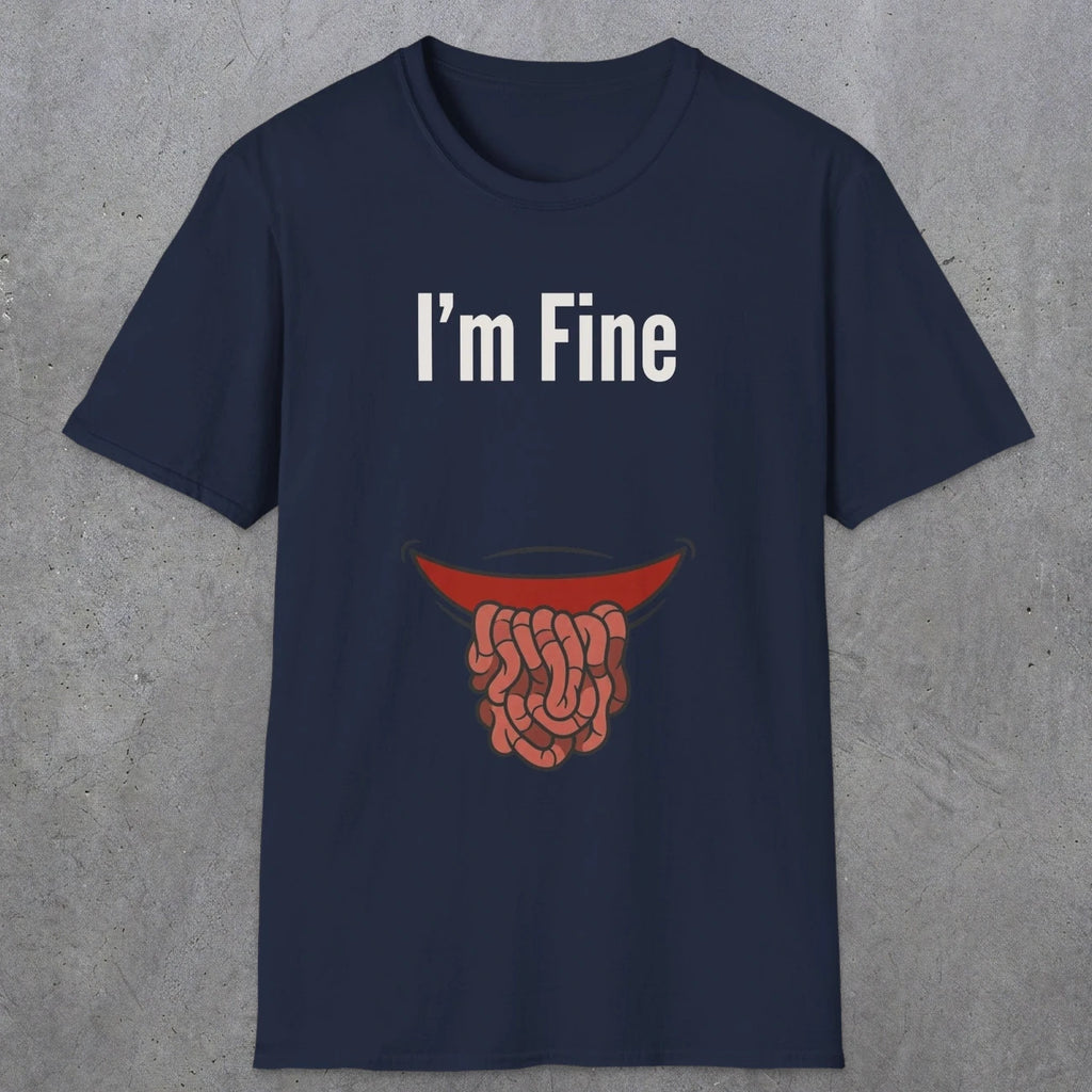 0482 I'M Fine | Funny Dad T-Shirt | RustyDad
