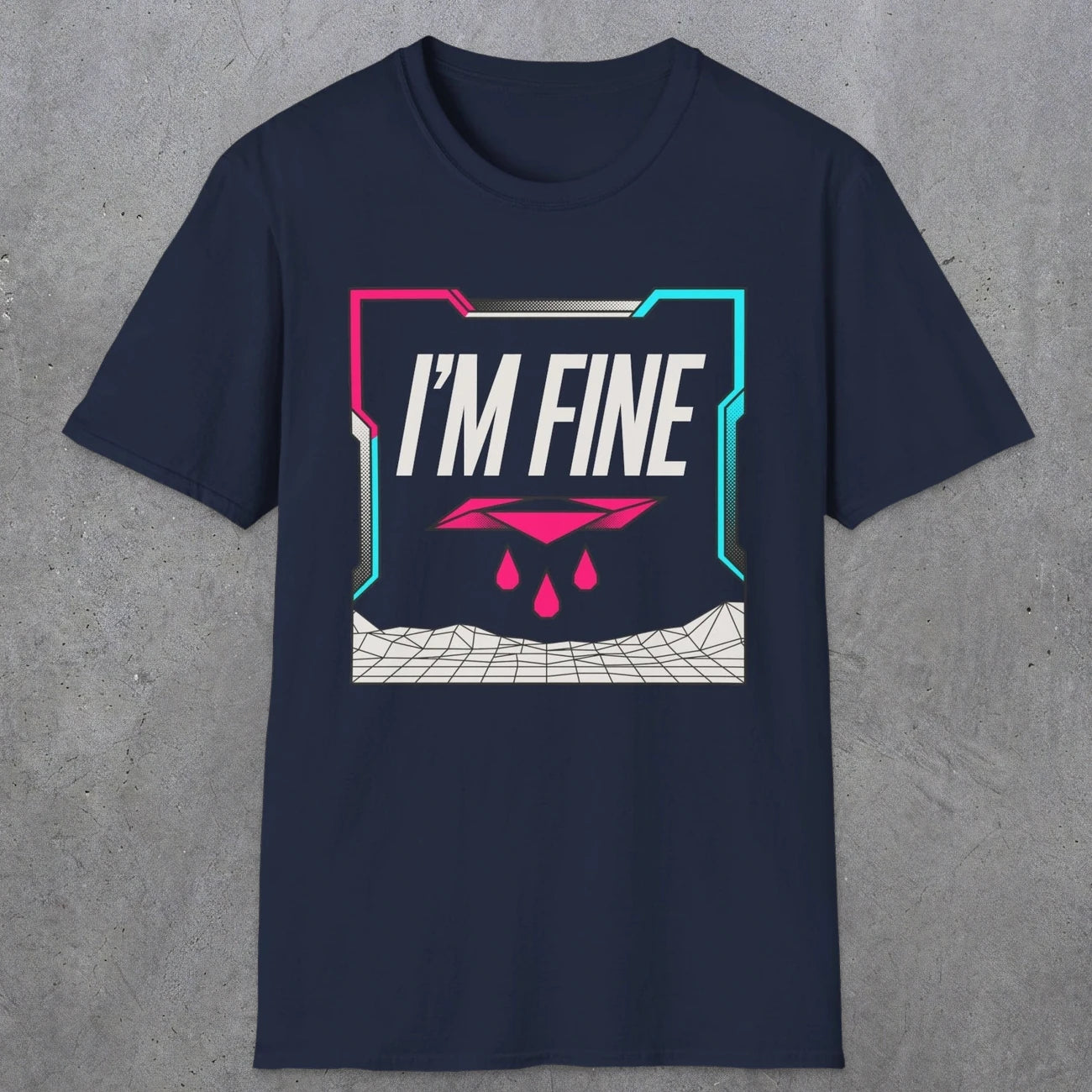 0488 I'M Fine | Funny Dad T-Shirt | RustyDad