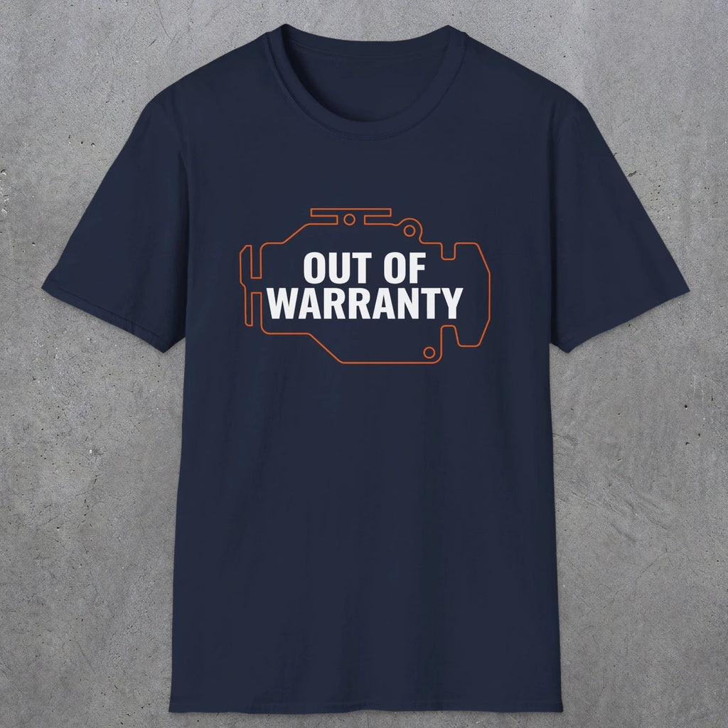 0083 Out of warranty | Funny Dad T-Shirt | RustyDad