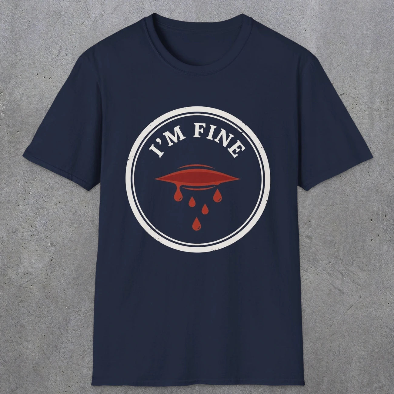 0484 I'M Fine | Funny Dad T-Shirt | RustyDad
