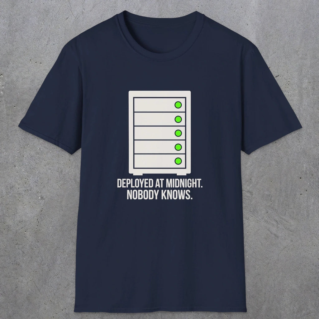 0111 Deployed At Midnight Nobody Knows | Funny Dad T-Shirt | RustyDad