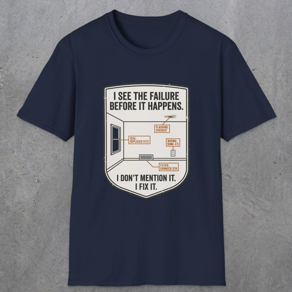 0109 I See The Failure Before Iy Happens I Dont Mention It I Fix It | Funny Dad T-Shirt | RustyDad