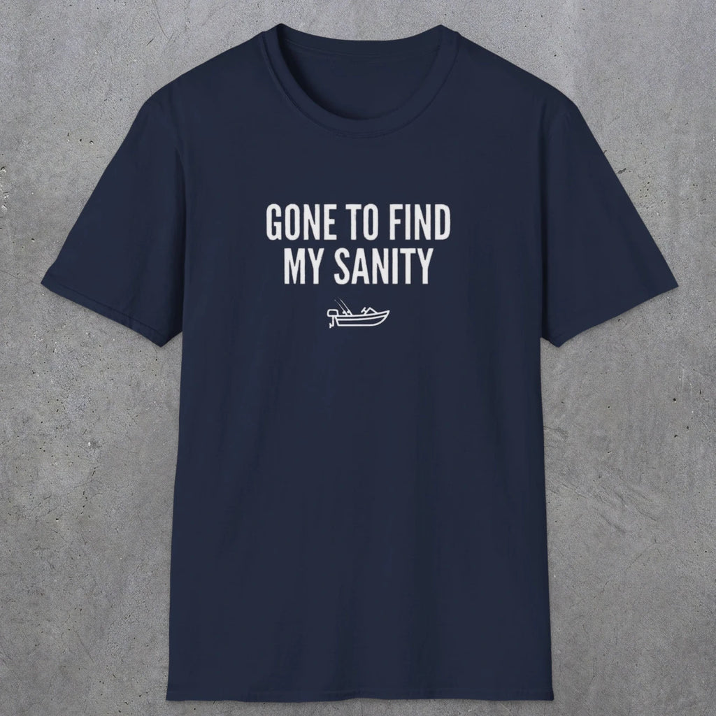 0055 Gone to find my sanity | Funny Dad T-Shirt | RustyDad