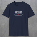 054 Technically I'm Awake | Funny Dad T-Shirt | RustyDad